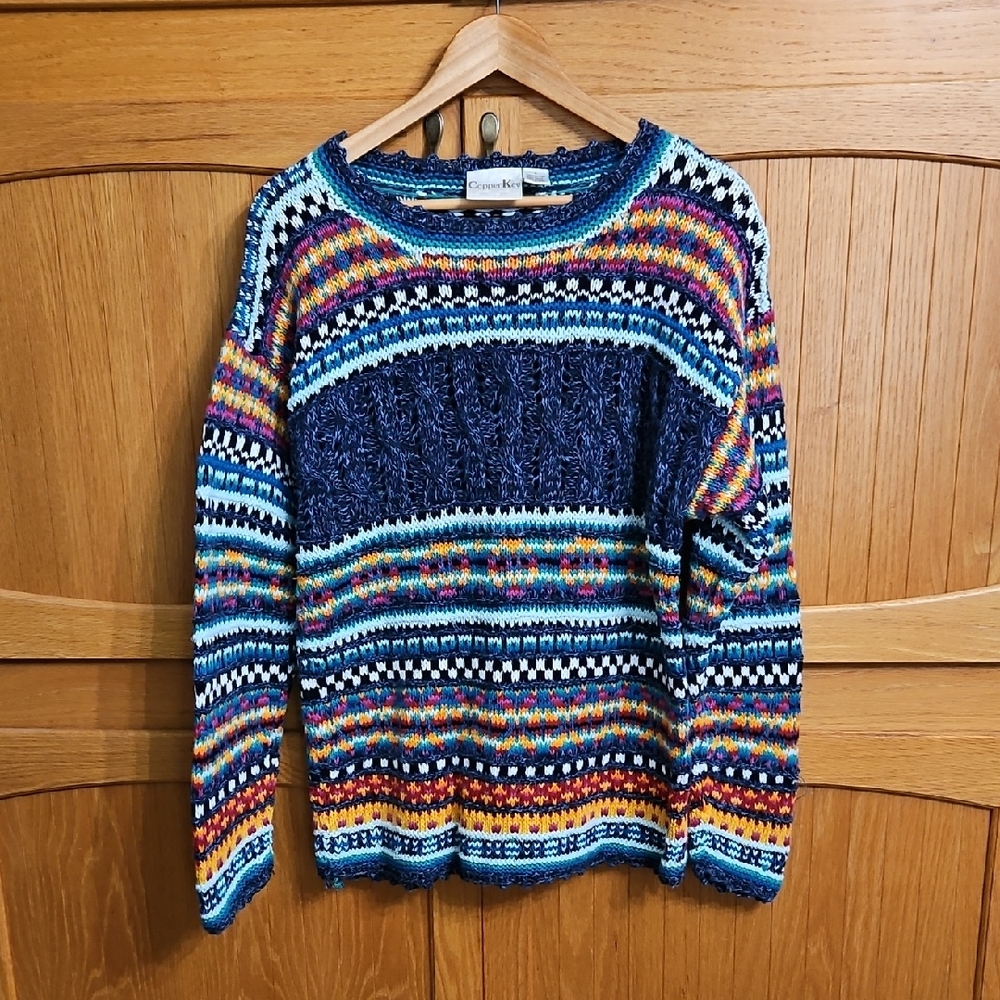 Copper Key Multicolor Knit Sweater